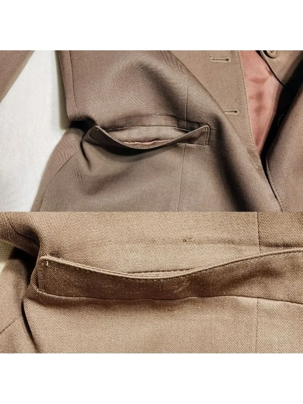 Christian Dior Brown Wool Blazer Jacket Size 4